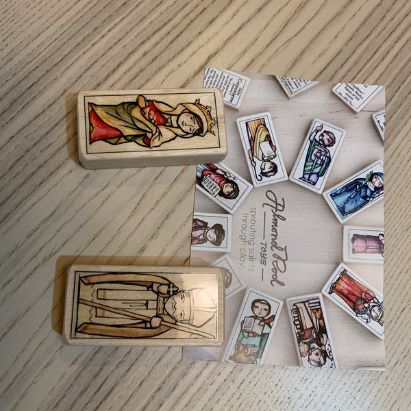 2 Patron Saint Blocks of Your Choice With Gift Bag // Catholic Gifts ...