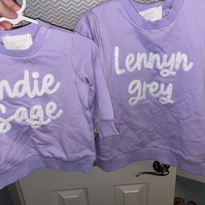 Hand Drawn Felt Vintage Name UNISEX Sweatshirt