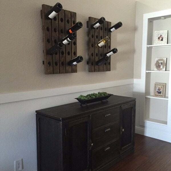 Wine Riddling Rack Rustic Distressed Wood - Etsy
