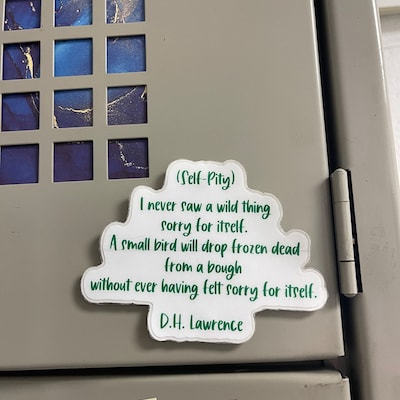 Custom Poem or Quote Sticker Vintage Paper Background Your Words, Quote ...