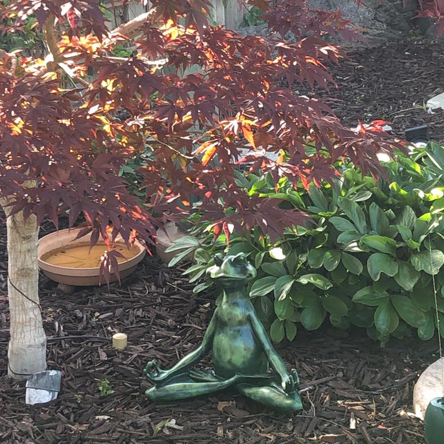 PW TOOLS Statua Da Giardino In Miniatura Della Rana, Decorazione Statua