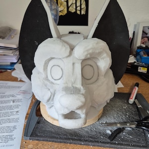 PDF-SJABLOON: hoofdsteun fursuit - vos! Digitale download