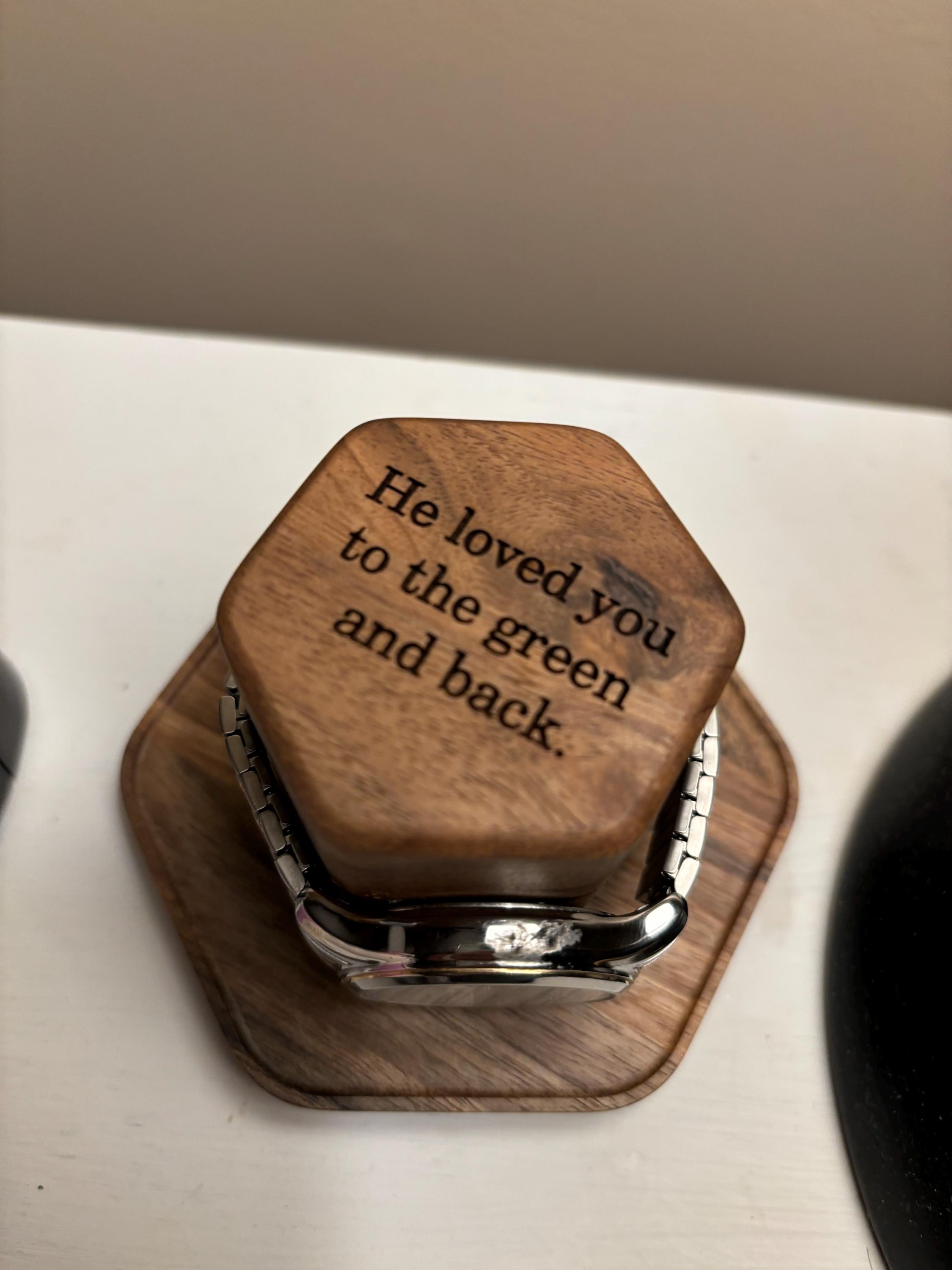 Watch holder for Men | Hexagon Watch Stand - Perfect Christmas gift