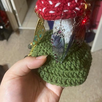 Handmade Crochet Two Tone Beanie Hat Etsy