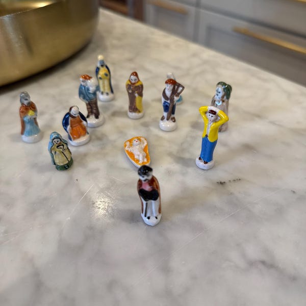 Service Miniature Ancien Pour Poupées En Porcelaine De Limoges - Vintage - Fabriqué En France