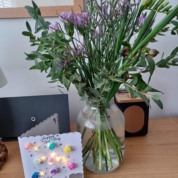 Pretty Led Light up 3d Card With Bright Multicoloured Lights, Light up ...