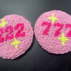 Punch Needle Coaster, Tufted Coaster,mini Rug, Custom Mug Rug, Drink ...