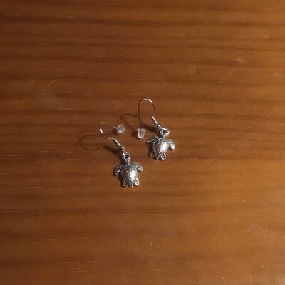 Lot De 3 Charms/Breloques Tortue En Argent Plaqué - Dimensions 26x17mm - Neuf