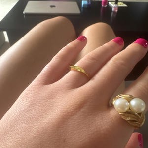 Review photo by Etsy buyer for Gold Vermeil Onda Ring