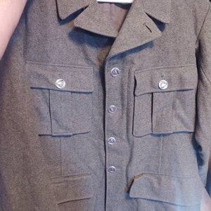 Vintage Swedish Army Fitted Wool Coat / Jacket / Tunic WWII M39. NEW ...