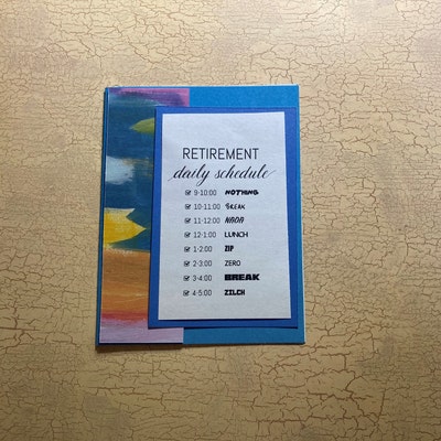 Retirement Daily Schedule, Retirement Sign, Retirement Party ...