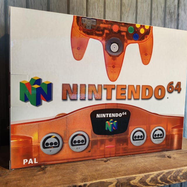 N64 ファイアオレンジ ファンタスティック 空のコンソールボックス