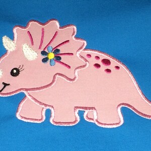 Girl Dinosaur Applique Machine Embroidery Design NO:0516 - Etsy