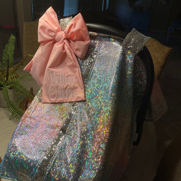 Mermaid Pink Pattern Print Pet Car Seat Cover