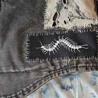 Centipede, Fabric Art, Punk, Patches, Patch, Sew on Patch, Punk ...