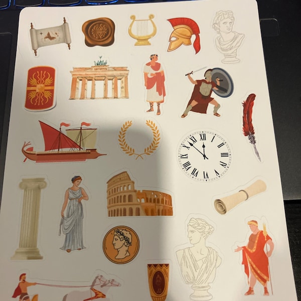 Ancient Times, Ancient Egypt, Roman Empire Sheet Stickers; Historical ...