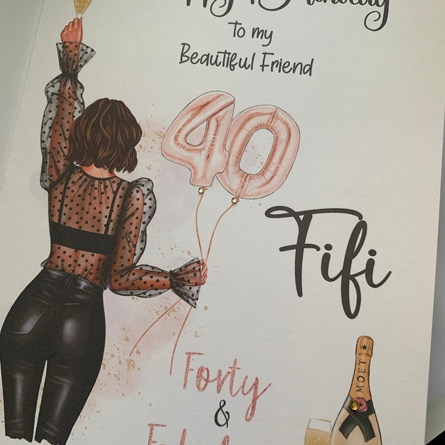 Carte Anniversaire 50 Ans Fille Carte D'Anniversaire 40 Ans Pour Femme - Carte D'Anniversaire Pour Su0153ur Carte Anniversaire 30 Ans