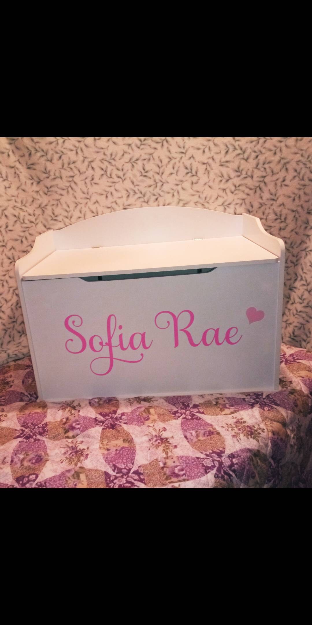 Toy Box Decal Personalized Toybox Decal Name for Toy Box Etsy
