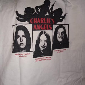 Vintage Charles Manson Family Charlies Angels Novelty Men's