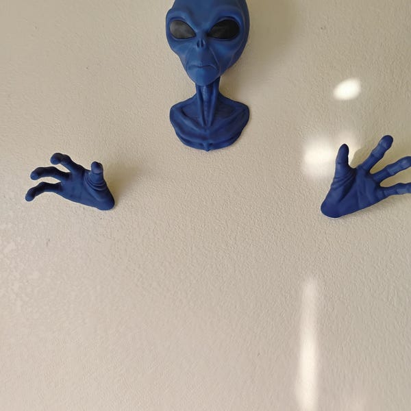 Alien Wall Art Mount 3d-printed Headphone Mount| Greys UAP UFO - Etsy