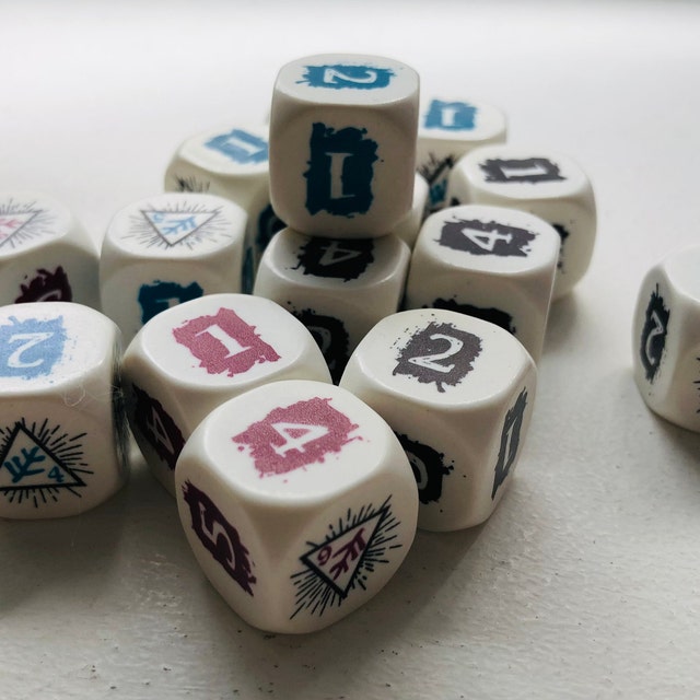 arkham horror card game dice Printed Token Bag- Eldritch Horror / Arkham Horror Themed –  BoardGameSolutions main image 1