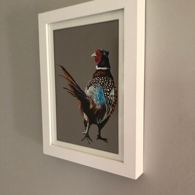 Pheasant Framed Print Framed Pheasant Print Pheasant Wall - Etsy