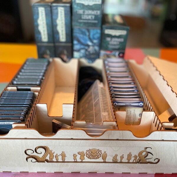 Arkham Horror LCG Etched Mass Storage Solution Organizer Stand Alone ...