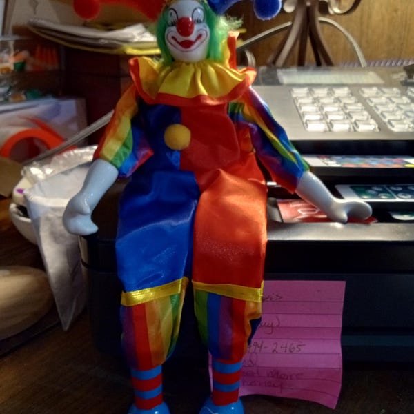 Cute Desktop Doll Decorations,beautiful Porcelain Clown Toys Birthday ...