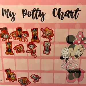 Mickey Mouse Potty Chart Potty Training Chart Mickey Potty - Etsy