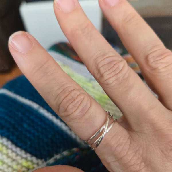 Opening Adjustable Ring Female Index Finger
