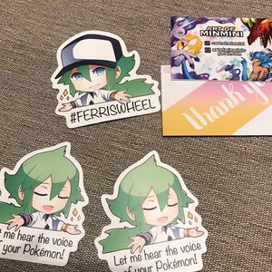Pok\u00e9mon Meme Sword and Shield Big Waterproof Matte Stickers RedCynthiaLeonAllisterRaihanNessaPiers Stickers