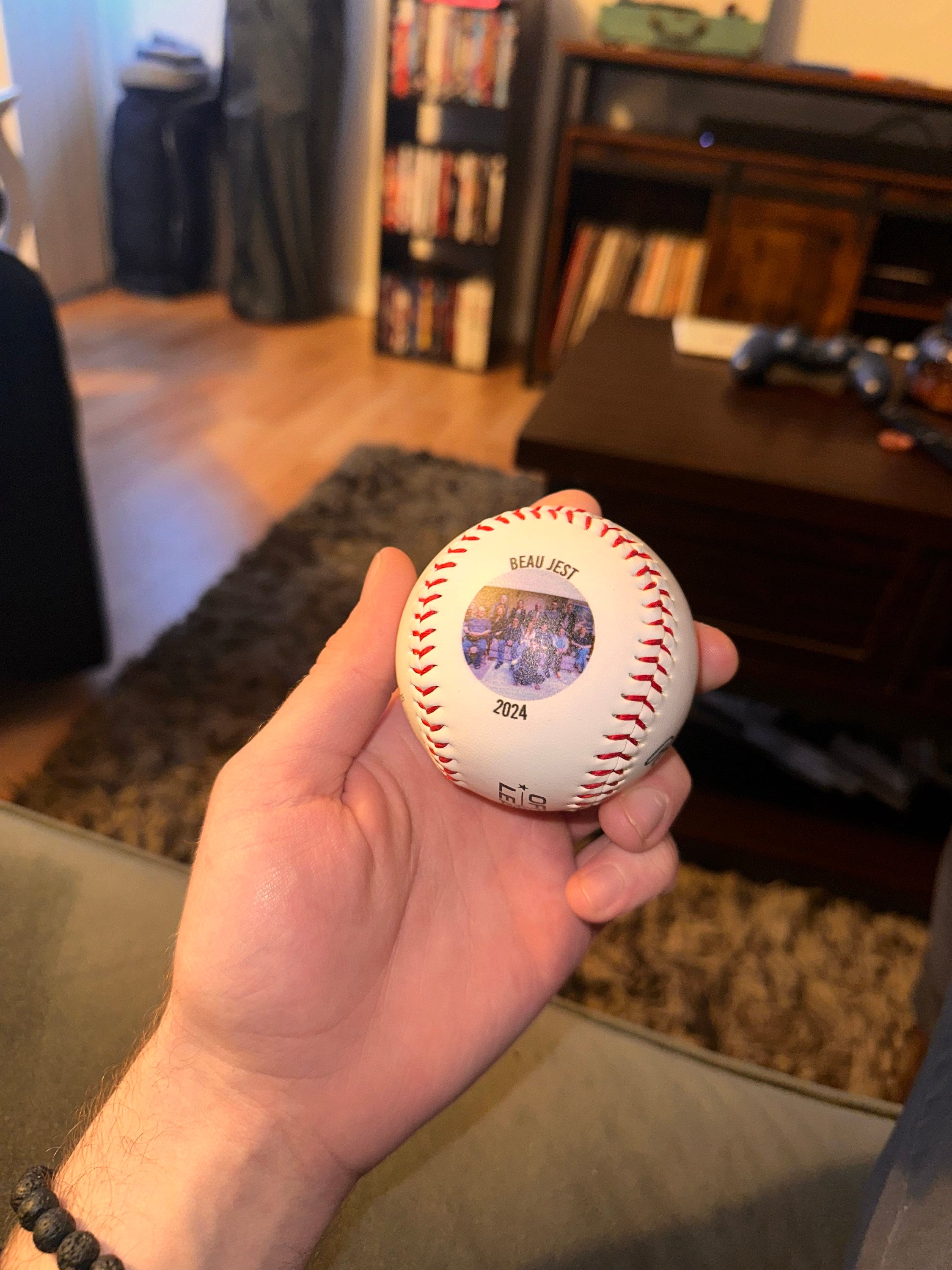 Custom Baseball Ball | Fathers Day Gifts | Baseball Gifts | Custom Photo Baseball | Wedding Gifts | Groomsmen Gifts | Father of the Bride