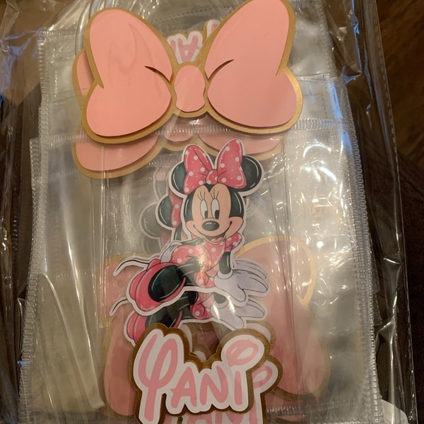 Minnie Mouse Party Favor Bags Pink Bow Fashion Etsy Minnie Mouse Party Favor Bags Pink Bow Fashion Etsy