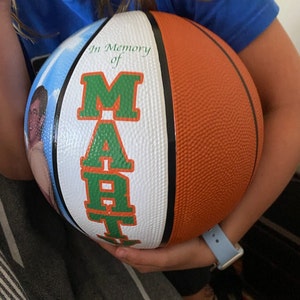 Custom Basketball with Personalized Name and Message, Perfect Gift for Player Coaches and Fans, Unique Keepsake and Memorabilia, Memory Ball
