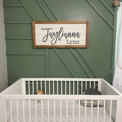 Nursery Name Sign, Baby Boy Nursery, Baby Shower, Nursery Decor, Baby ...