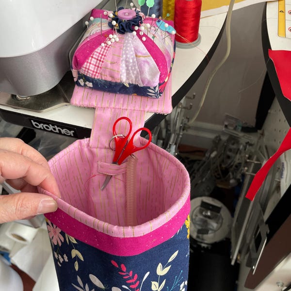 SEW SASSY Thread Catcher Sewing Pattern, Pincushion Scrap Bag, Tutorial ...