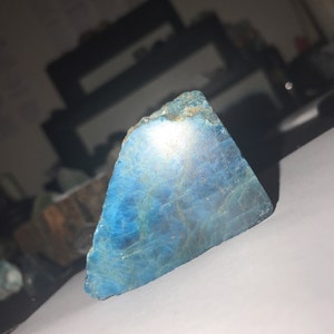 Apatite Crystal - Blue Apatite Slab - Polished Blue Apatite Apatite Crystal - Blue Apatite Slab - Polished Blue Apatite