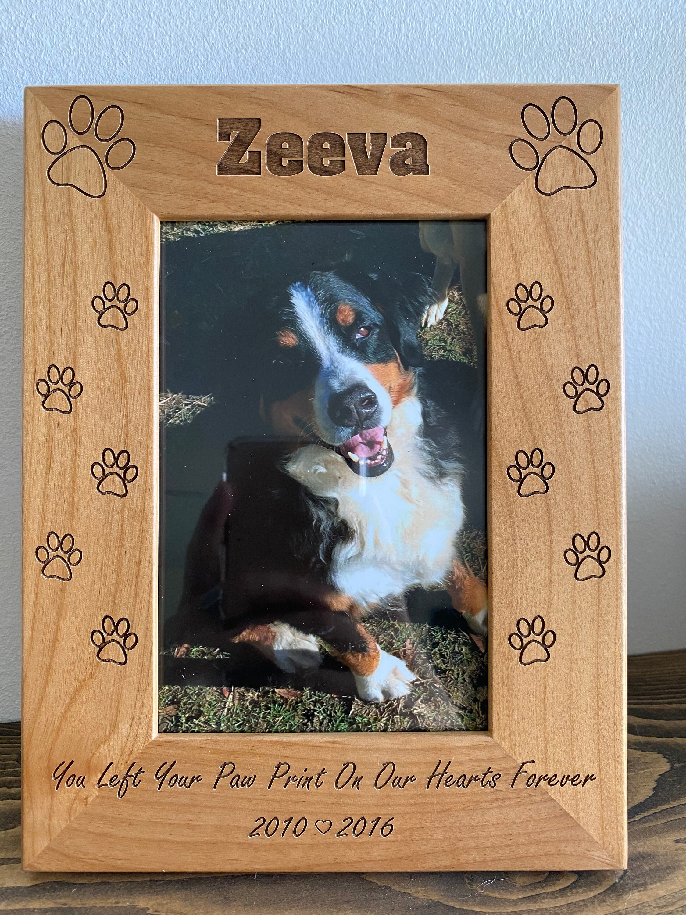 Dog Memorial // Personalized Engraved Photo Frame