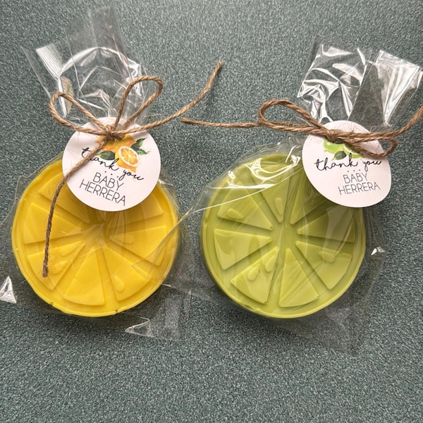 Lime Soap Favors - Green Bridal Shower Baby Shower Decor Boy Girl ...
