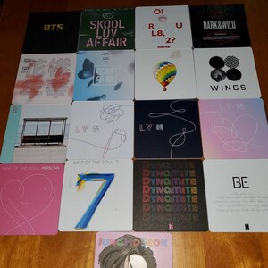 Kpop Drink Coasters BTS Album Covers Set of 17 K-pop - Etsy