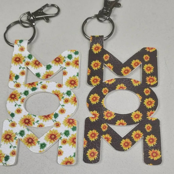 Mom and Dad Key Fob SVG, Mom Keychain Template, Dad Key Chain SVG, Faux ...