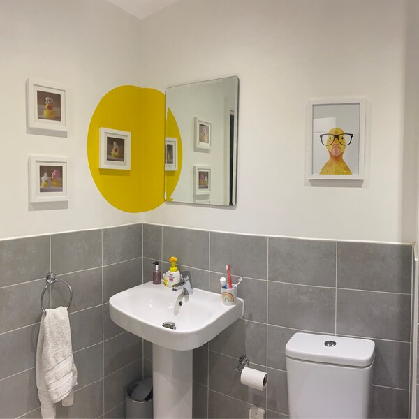 Set of 3 Rubber Duck Bath Prints Bathroom Wall Art Set Kid's Bathroom ...