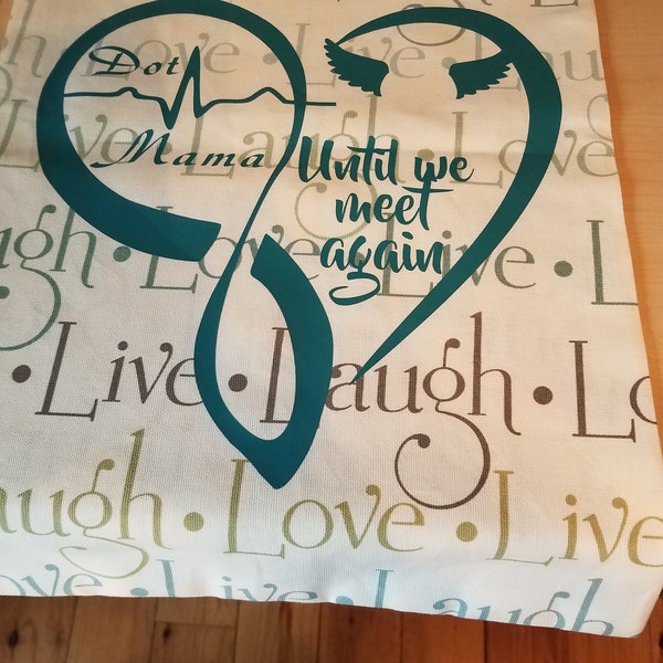 Memorial Heart With Angel Wings Until We Meet Again SVG, PNG Silhoette ...