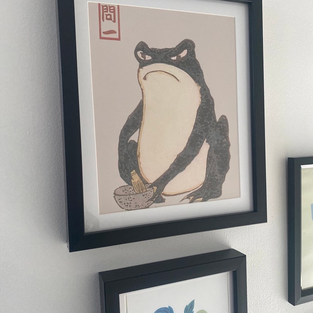Matsumoto Hoji Art Print, Japanese Frog Poster, Frog, Matsumoto