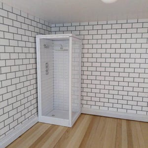 Odoria Set De 5 Miniaturas De Baño A Escala 1:12 – Accesorios Decorativos Para Casa De Muñecas, Detalles Delicados De Plástico, Tamaño Aprox. 1x1x2 Cm, Ideal Para Coleccionistas