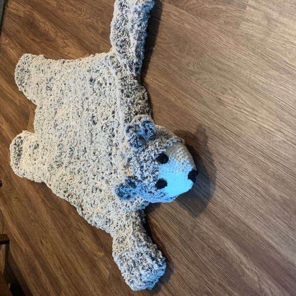 Fake Bear Rug Pattern Crochet Pattern for Faux Bear Skin Nursery Rug or Photo Prop | DIY ...