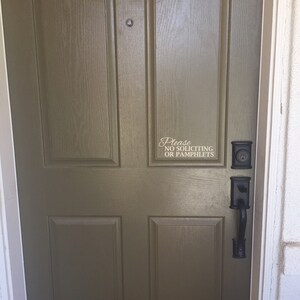 please no soliciting sign vinyl decal sticker etsy