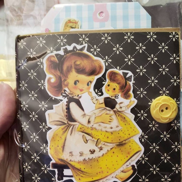 Stickers. Kitschy Stickers. Set of 6 Stickers. Junk Journal Supplies