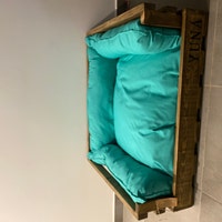 Hängekorb Aus Baumwolle & Holz – Als Katzenbett, Obstkorb Oder Deko (ca. 30x30x100 Cm)