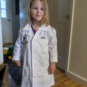 Polyester Kinderarzt Krankenschwester Kostüm Mantel für Jungen Mädchen 